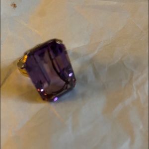 Amethyst ring 47 carats. Set in 14k. Size 6